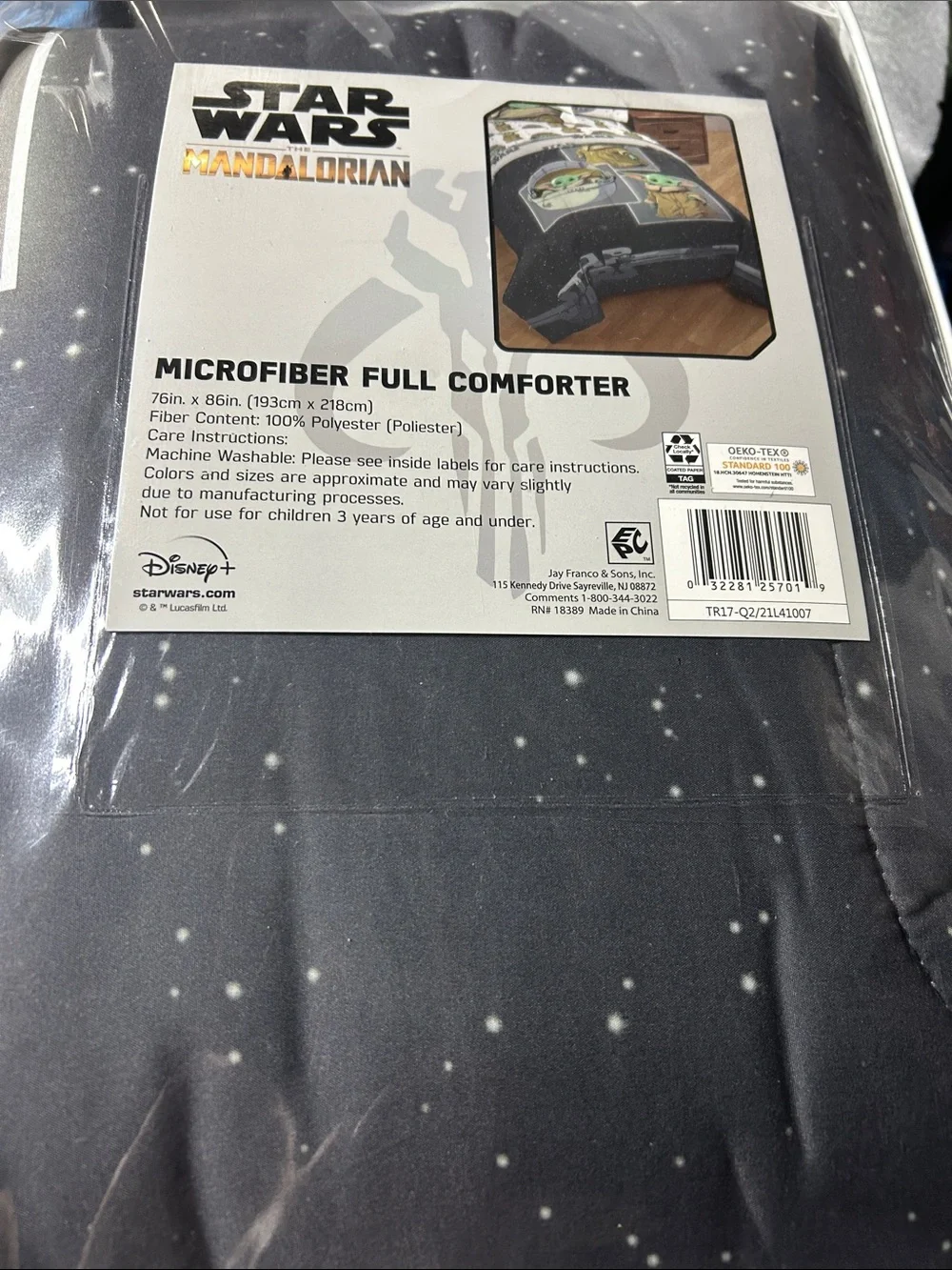 Disney Star Wars The Mandalorian Microfiber Comforter - Green & Gray